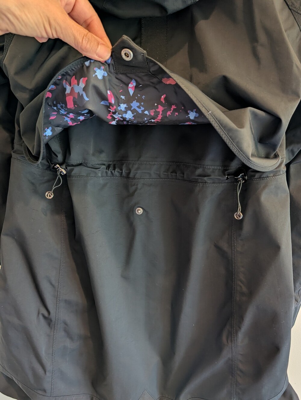 Lululemon Four The Helluvit Jacket Black/Dandy Digie Multi 8 Rain Shell Only - Picture 6 of 12